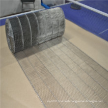 Stainless steel wire mesh ladder conveyor belt for bread transfer